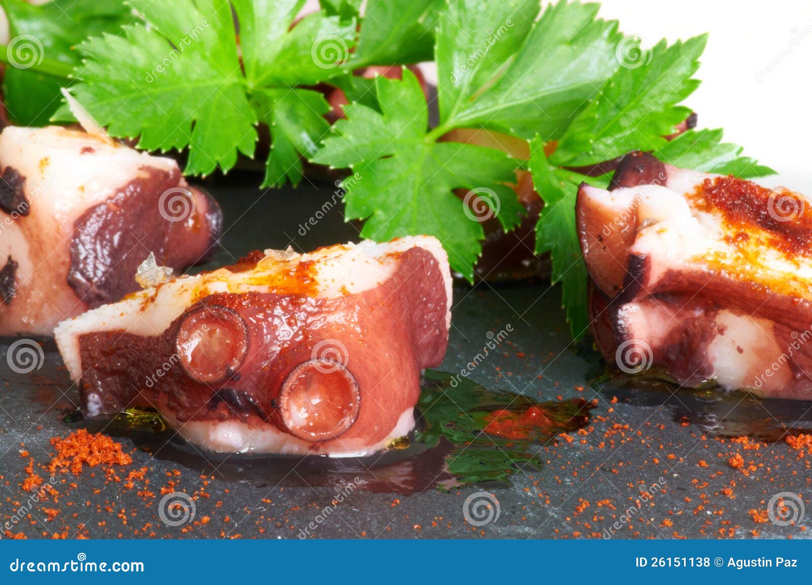 octopus prepared at galician style