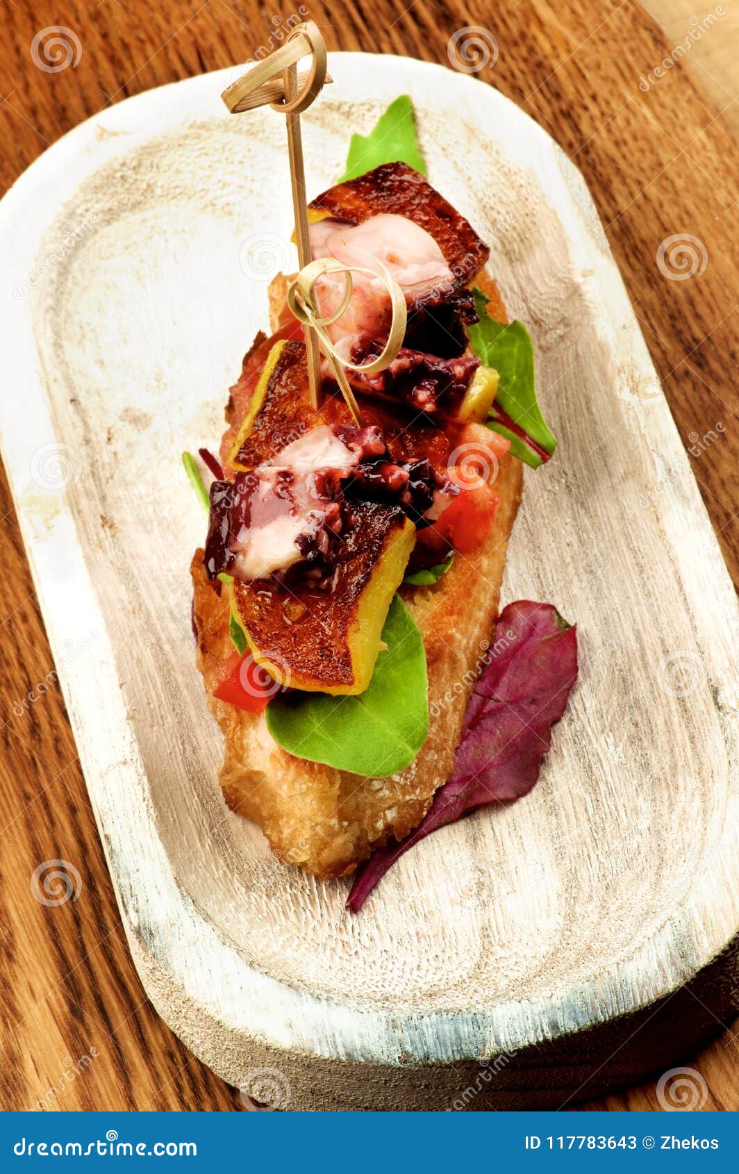 Octopus Spanish Tapas stock image. Image of colorful - 117783643