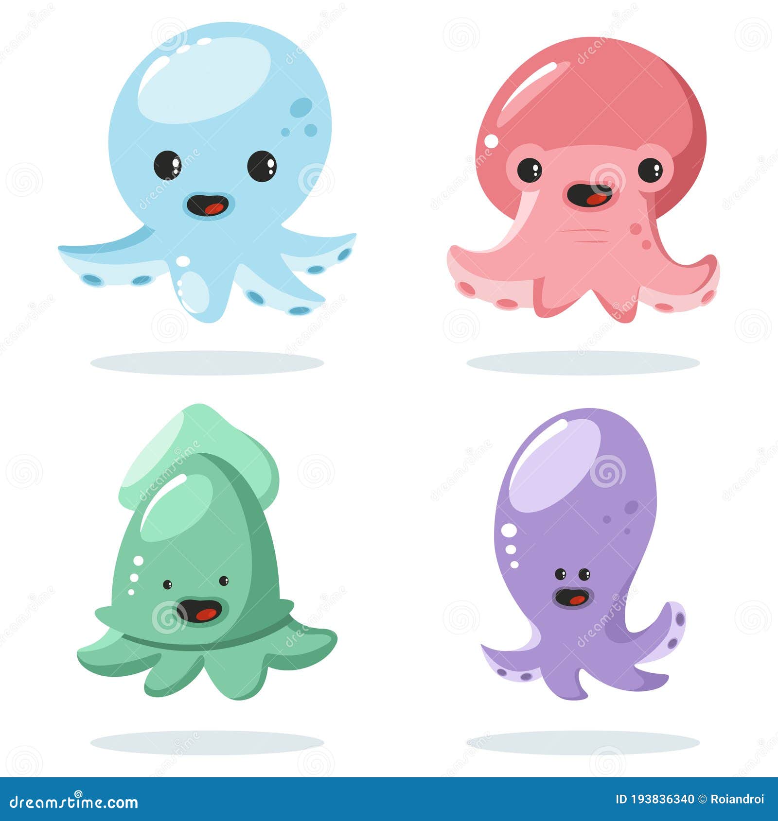 picture Cute Baby Squid Drawing dreamstime com