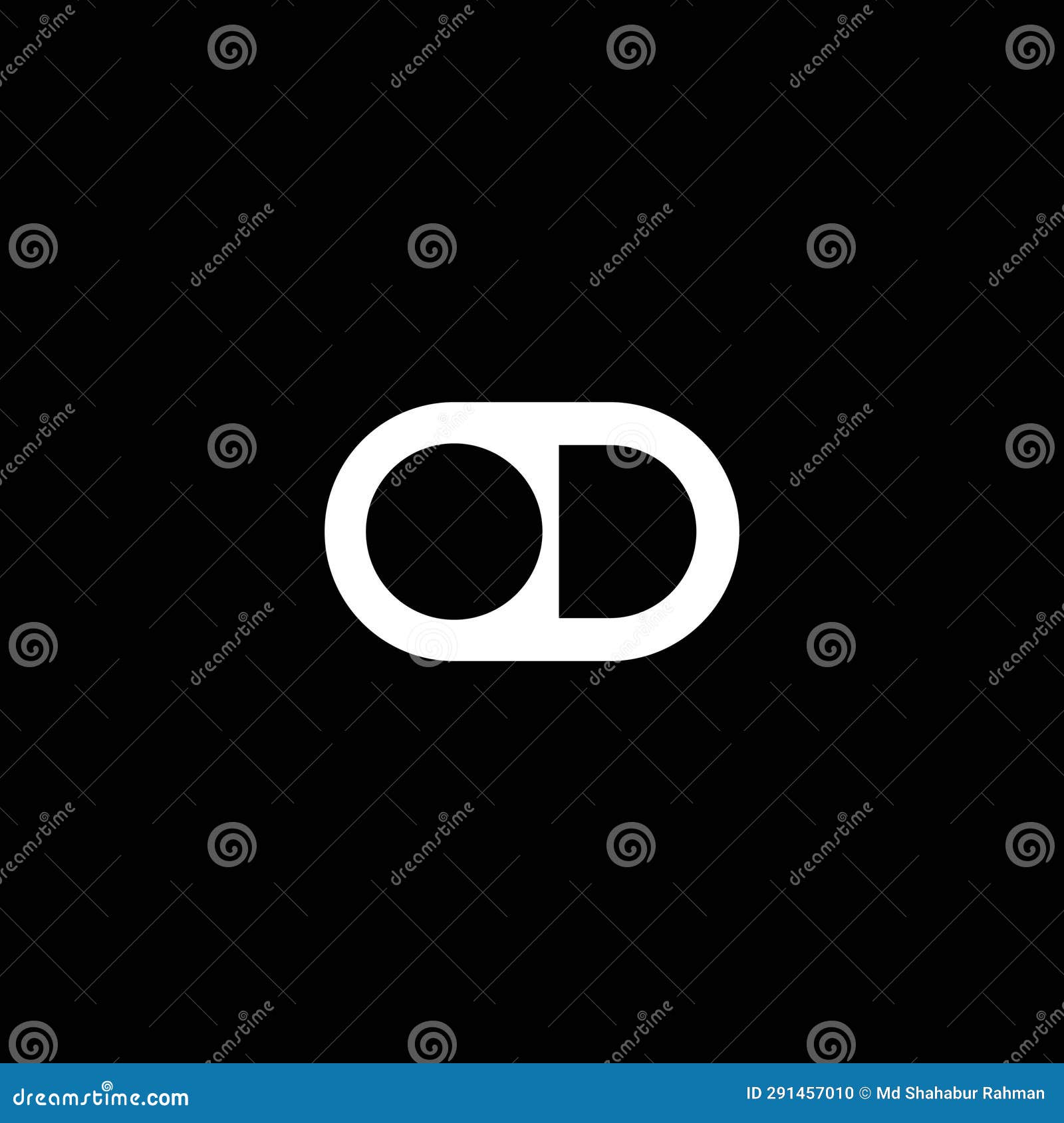 od or do letter  for logo or icon or monogram.