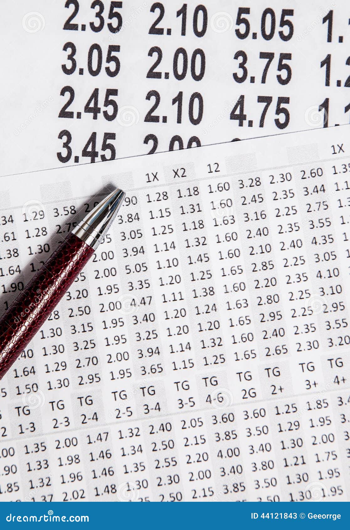 Odds for football bet stock image. Image of ballpoint 44121843