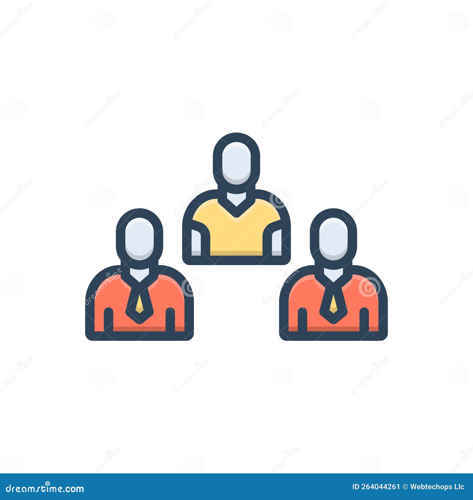 Color Illustration Icon for Odds, Difference and Distinction Stock