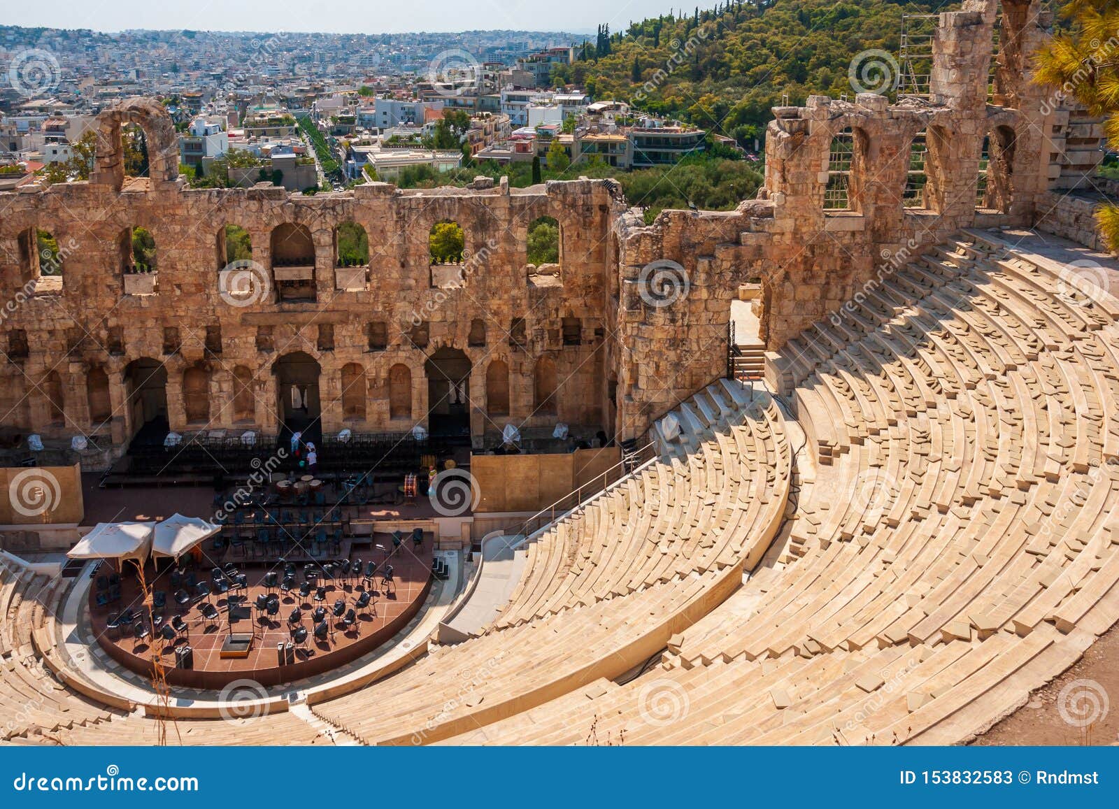 Odeon Von Herodes-Atticus, Athen Redaktionelles Stockfoto ...