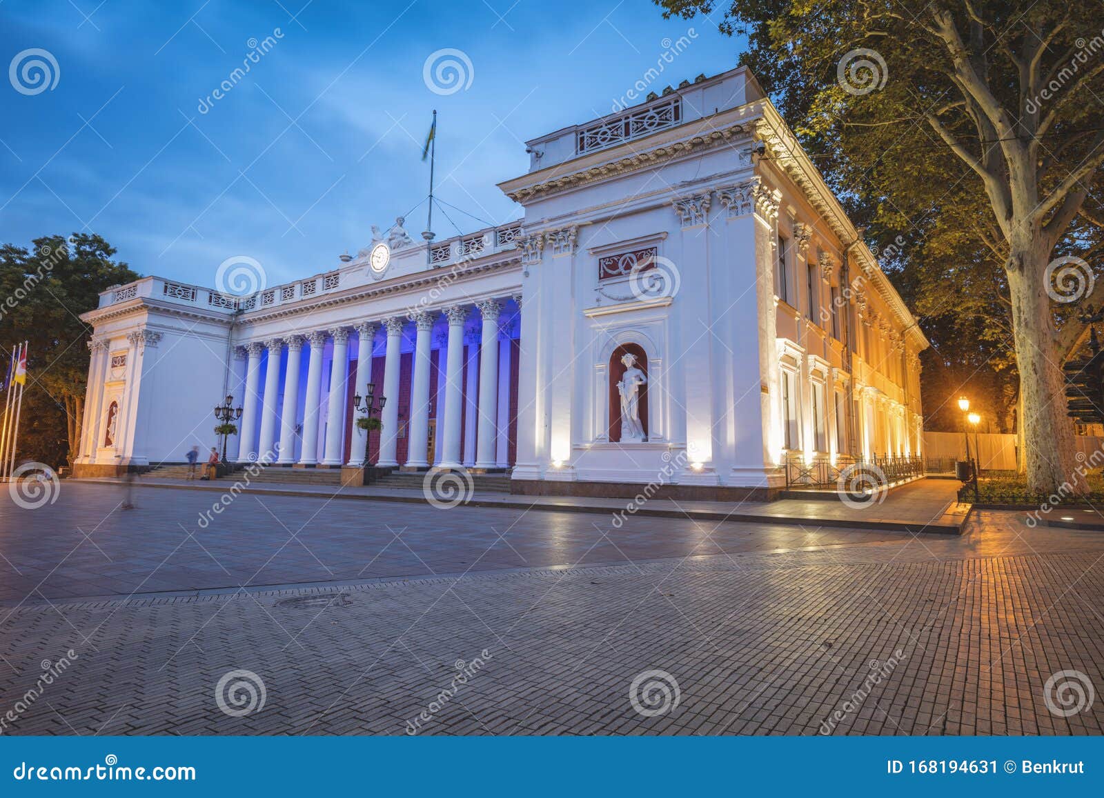 Odessa City Hall fotografering för bildbyråer. Bild av livstid 168194631