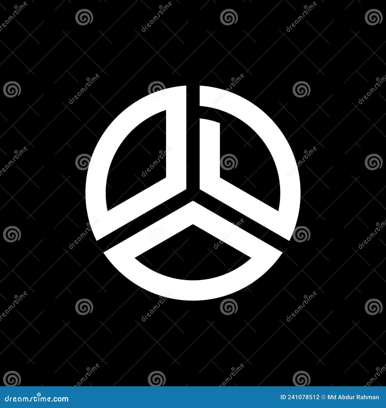 odo letter logo  on black background. odo creative initials letter logo concept. odo letter 