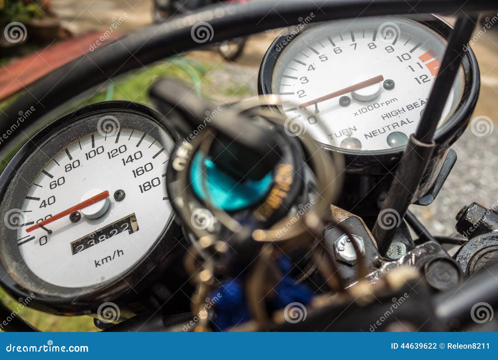 Odometer motorcycle stock photo. Image of monoxide, equipment 44639622