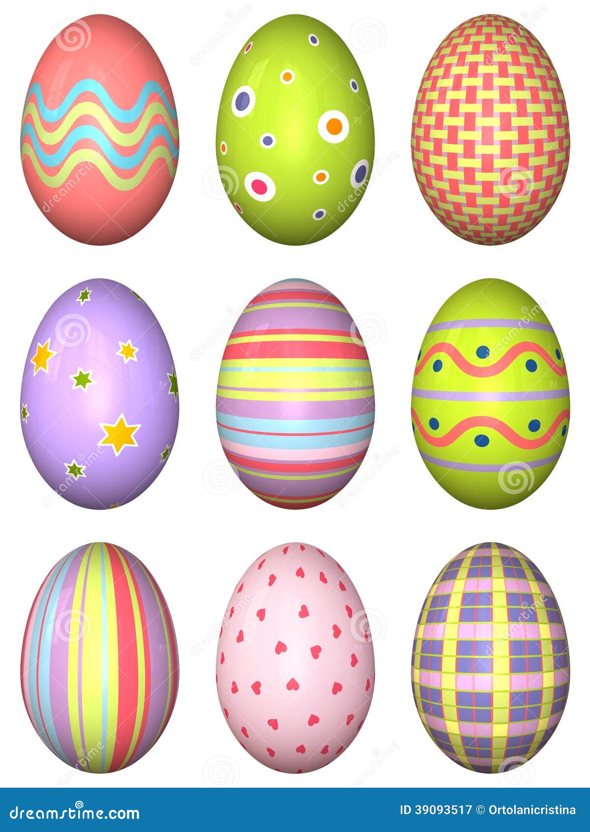 photographie stock libre de droits oeufs de pâques décorés image