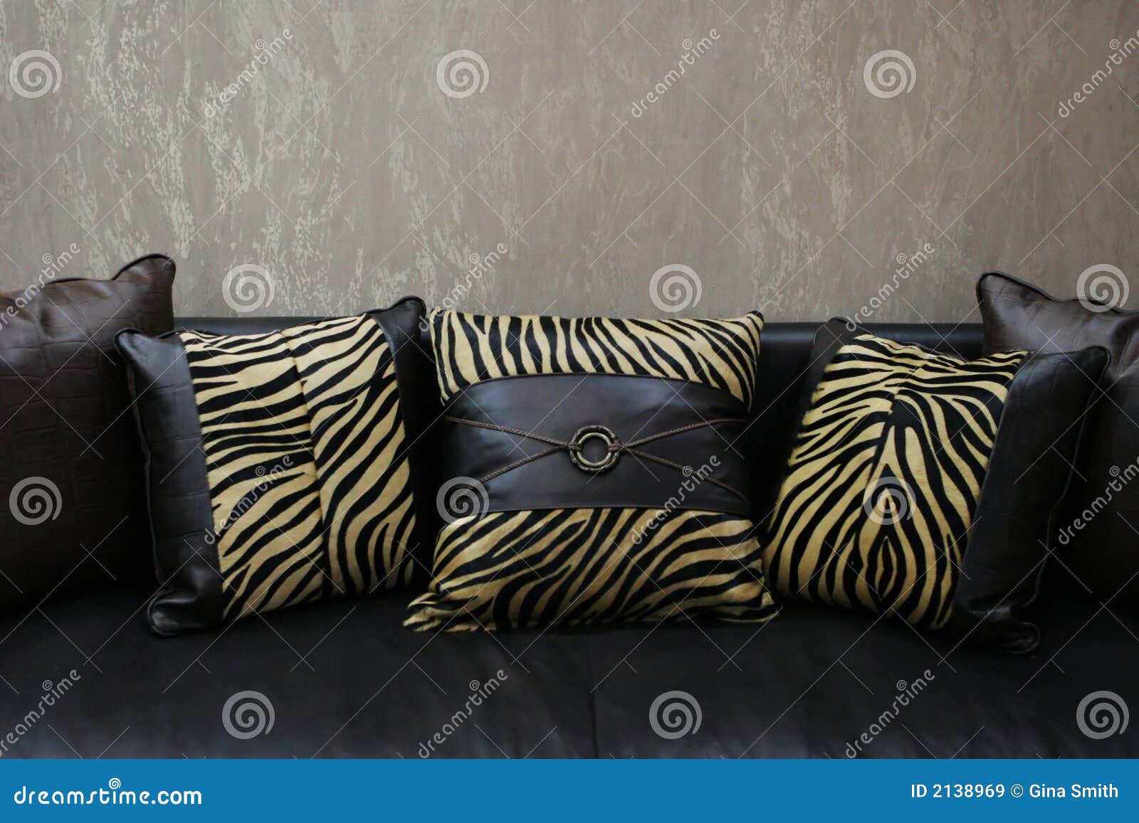 ofa with print cushions