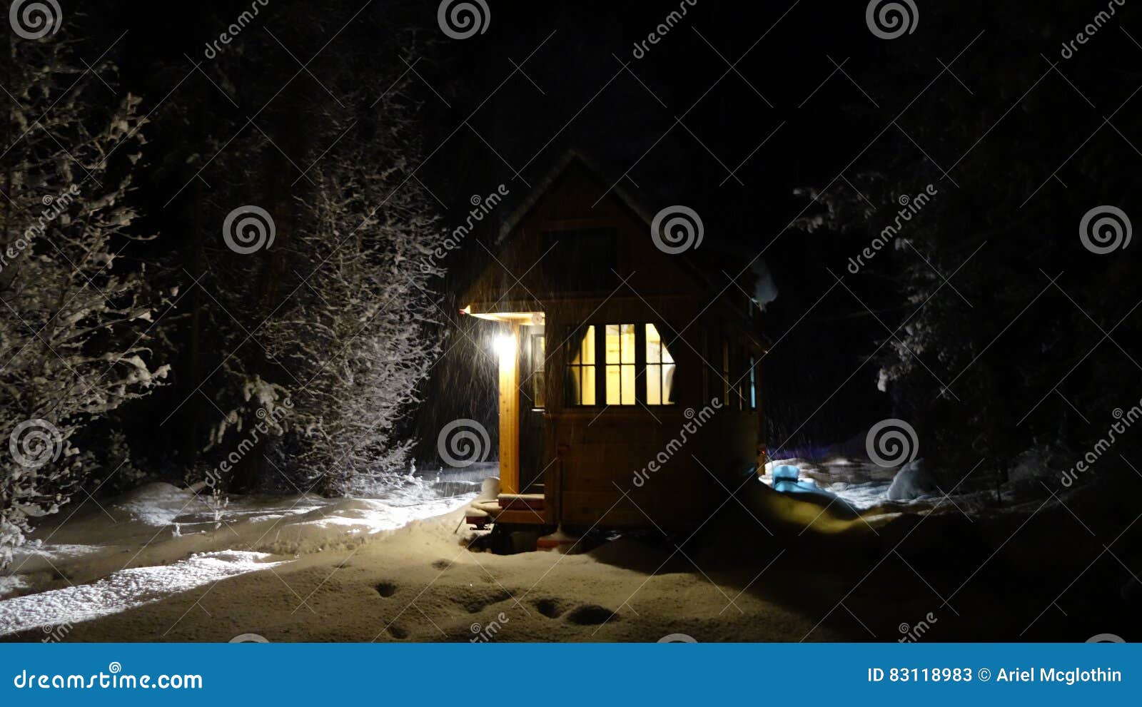 off grid winter tiny house