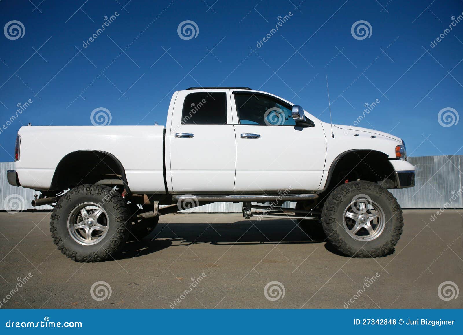 Offroad Car On The Big Wheels Royalty Free Stock Photos  Image: 27342848