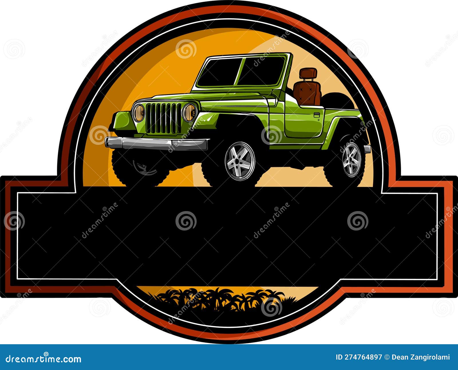 Off Road Car Logo Template Vector Illustration Stock Vector