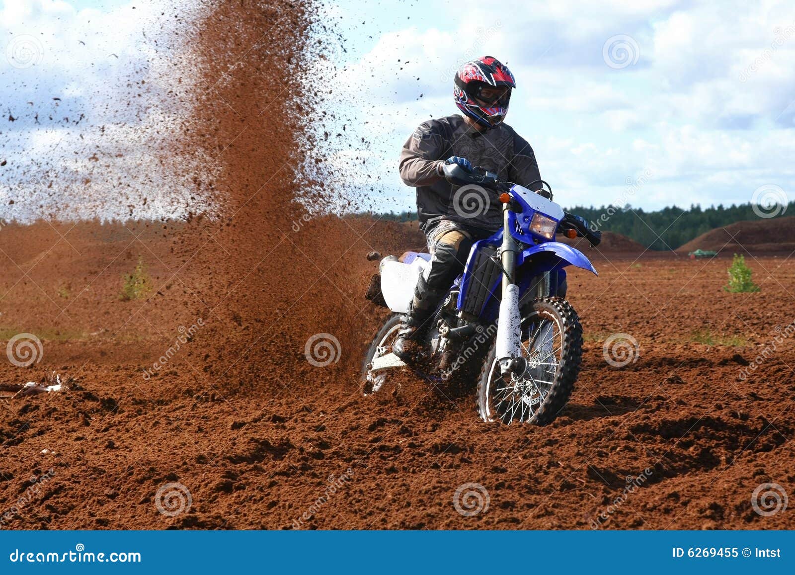 Offroad motorbike in dirt stock image. Image of enjoy 6269455