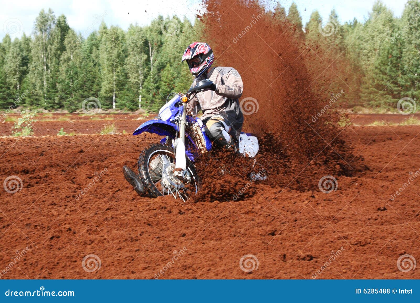 Offroad Motorbike in Extreme Dirt. Stock Photo Image of blurred