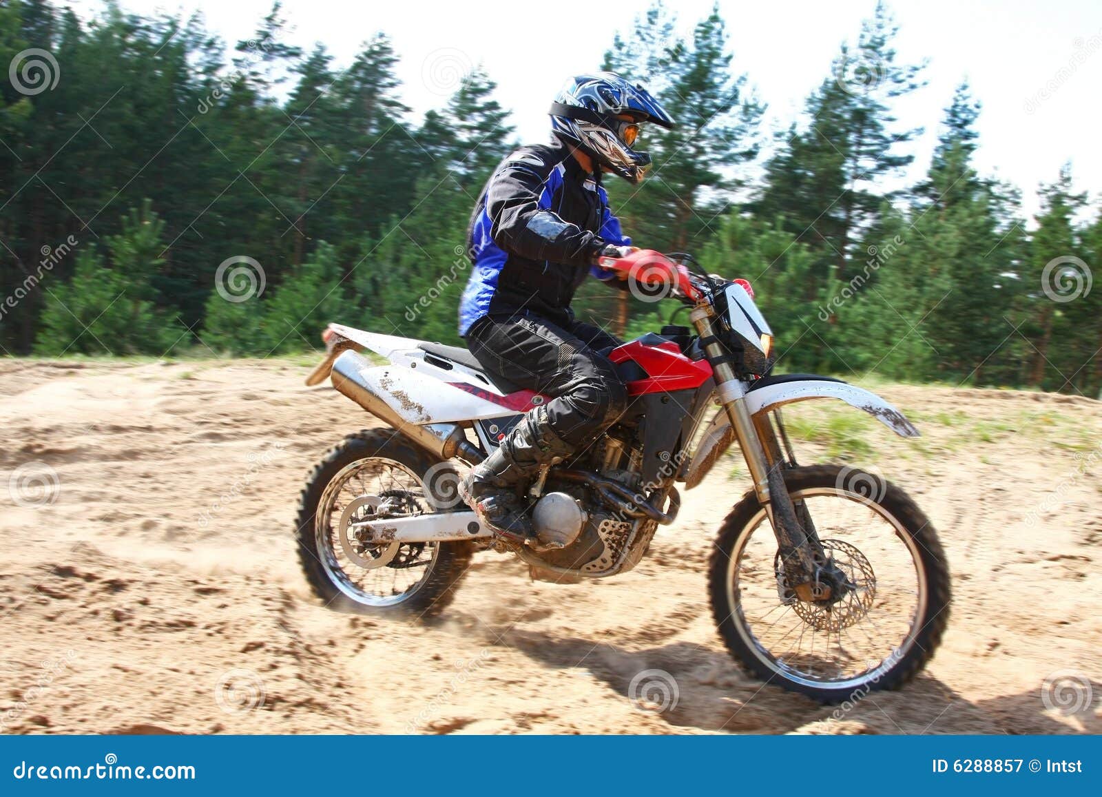 Offroad Motorbike in Motion. Stock Image Image of challenge, cross