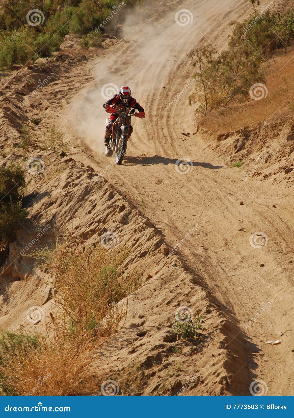 Off Road Motorcycle Racer stock image. Image of motorbike 7773603