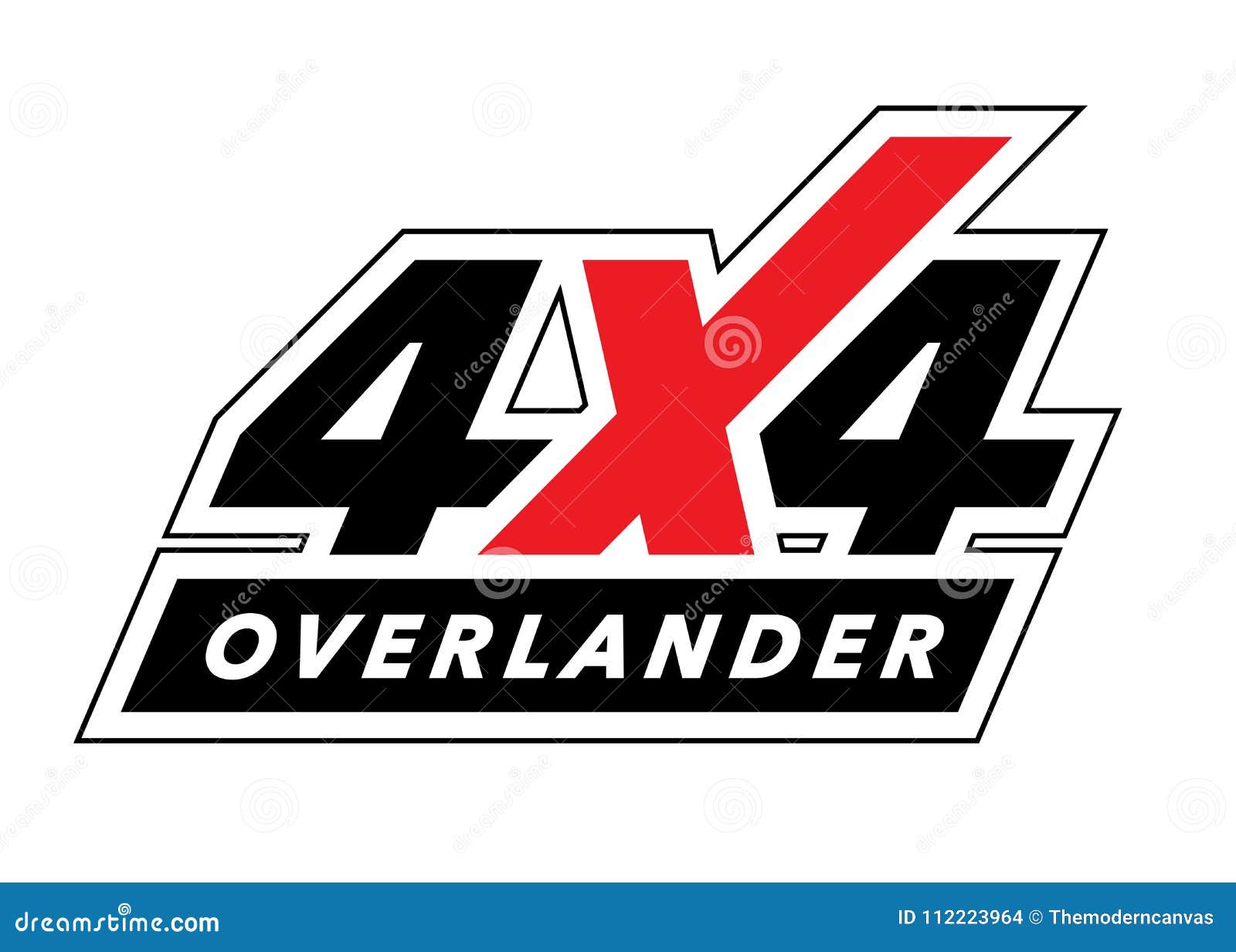 off-road 4x4 all-terrain overland vehicle sticker 