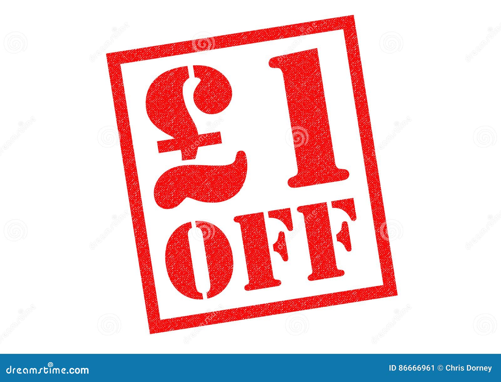 £1 OFF Rubber Stamp stock image. Image of cost, icon 86666961