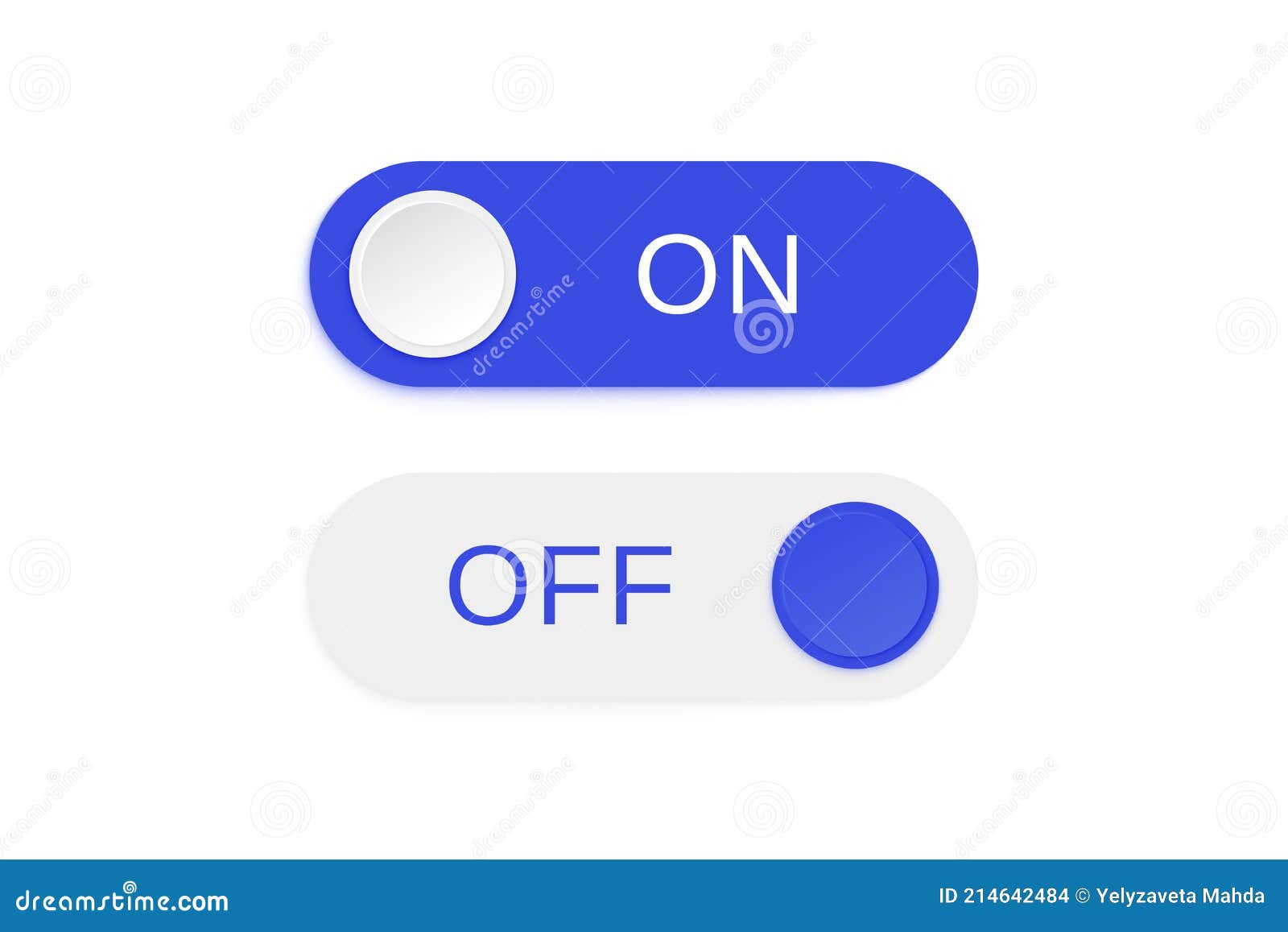 3d On And Off Toggle Switch Icons Switch Toggle Buttons On Off Material  Design Switch Buttons Set Open And Close Ui Icons Active And Inactive Icon  Stock Vector Stock Illustration - Download