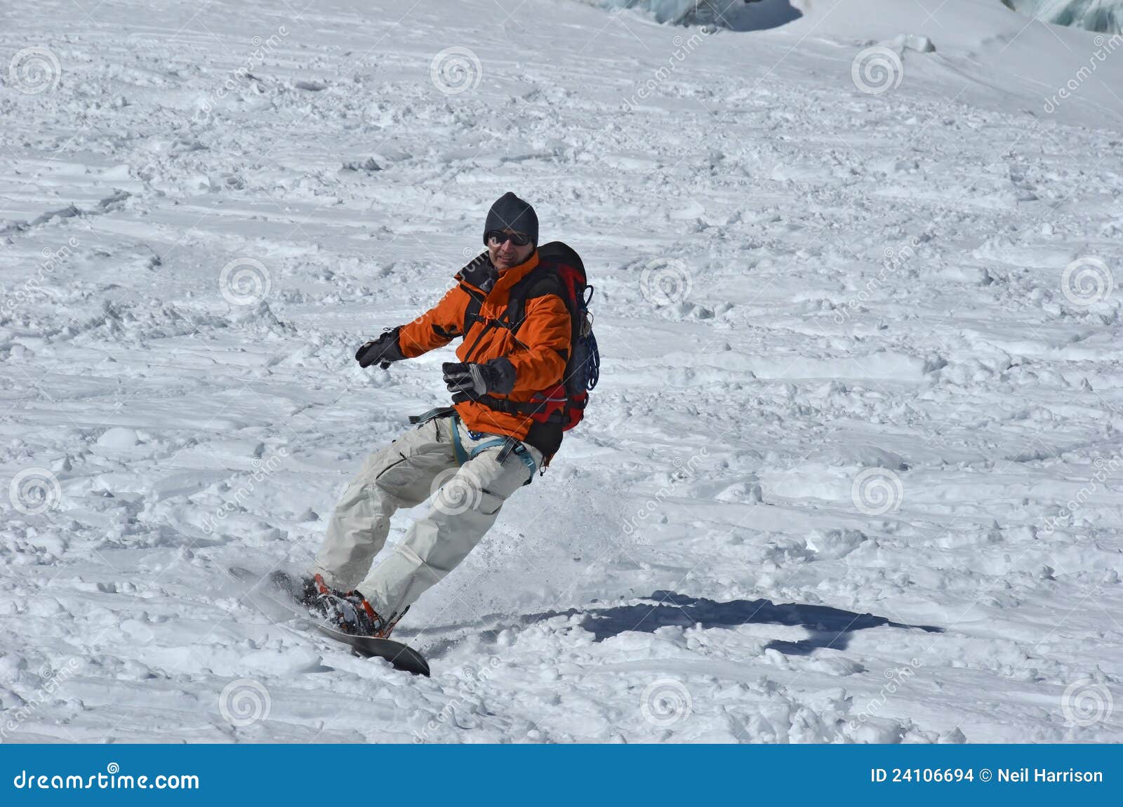 Off trail Snowboarding stock photo. Image of board, snowboarder 24106694