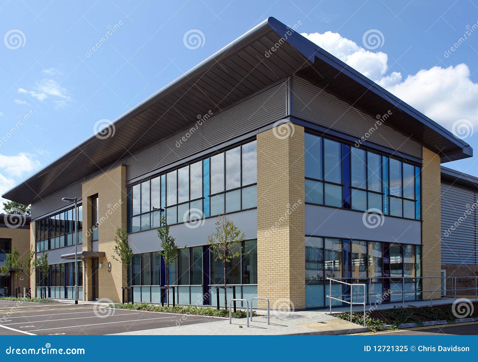 Office block stock image. Image of doors, industrial - 12721325