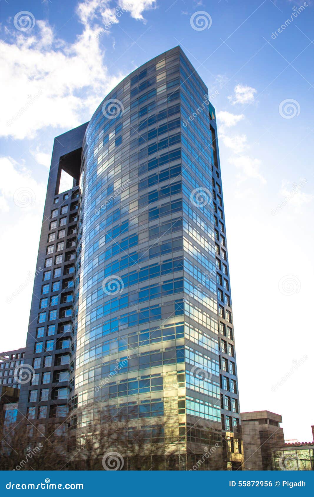 Office blue building stock photo. Image of building, netherlands - 55872956