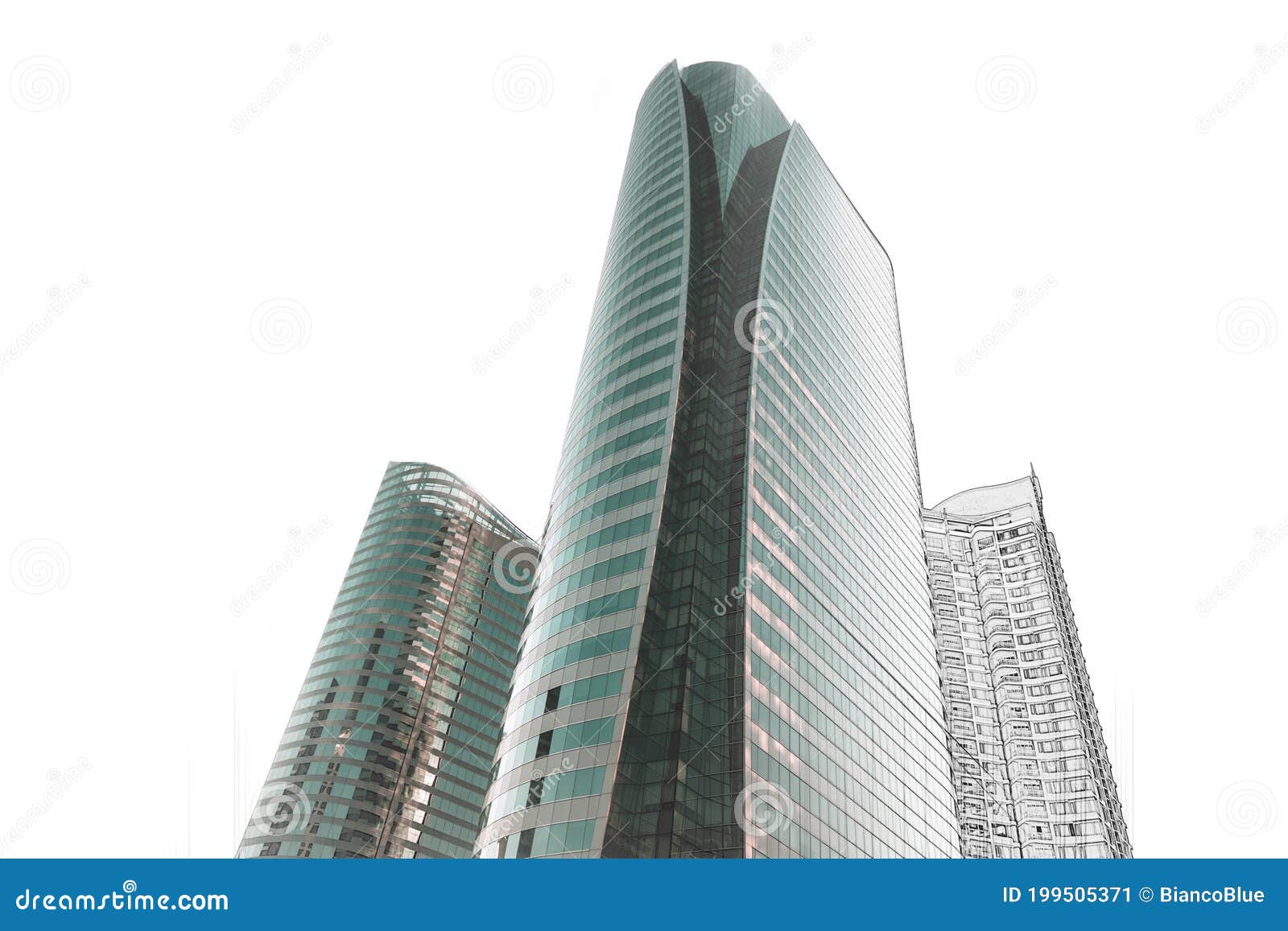 Office Building Architectural Drawing Sketch Stock Image Image of