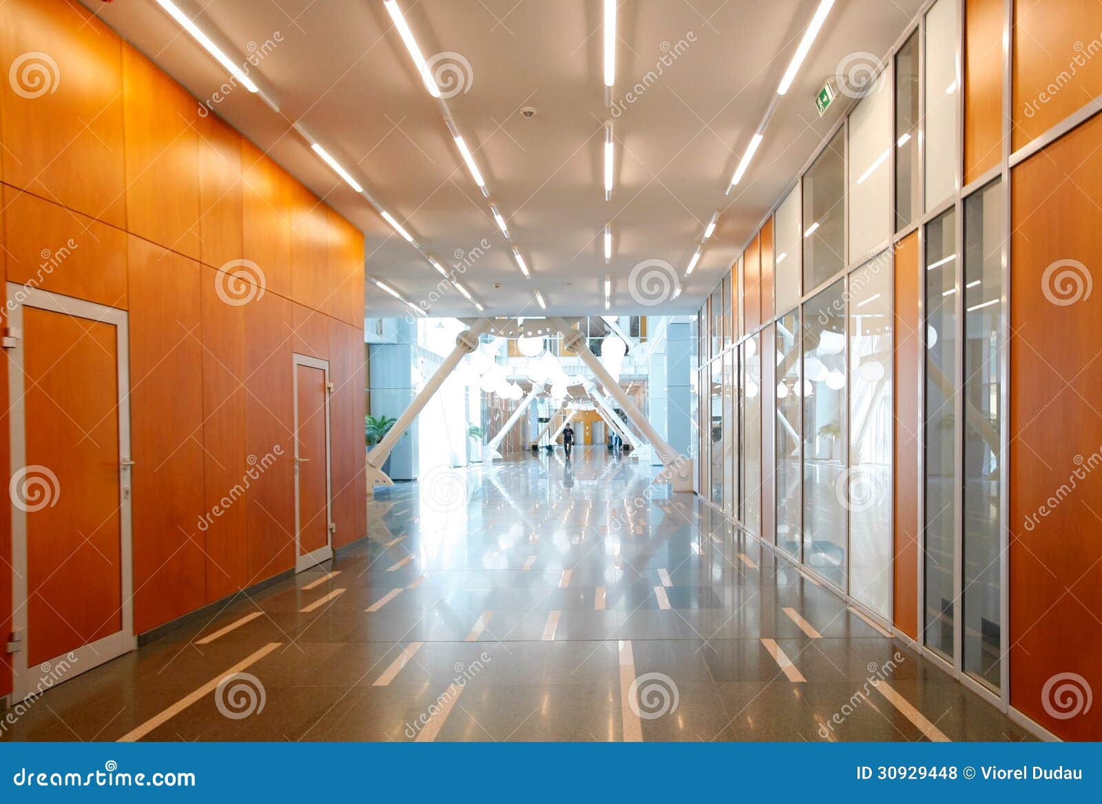 office building interior empty company hall futuristic design 30929448