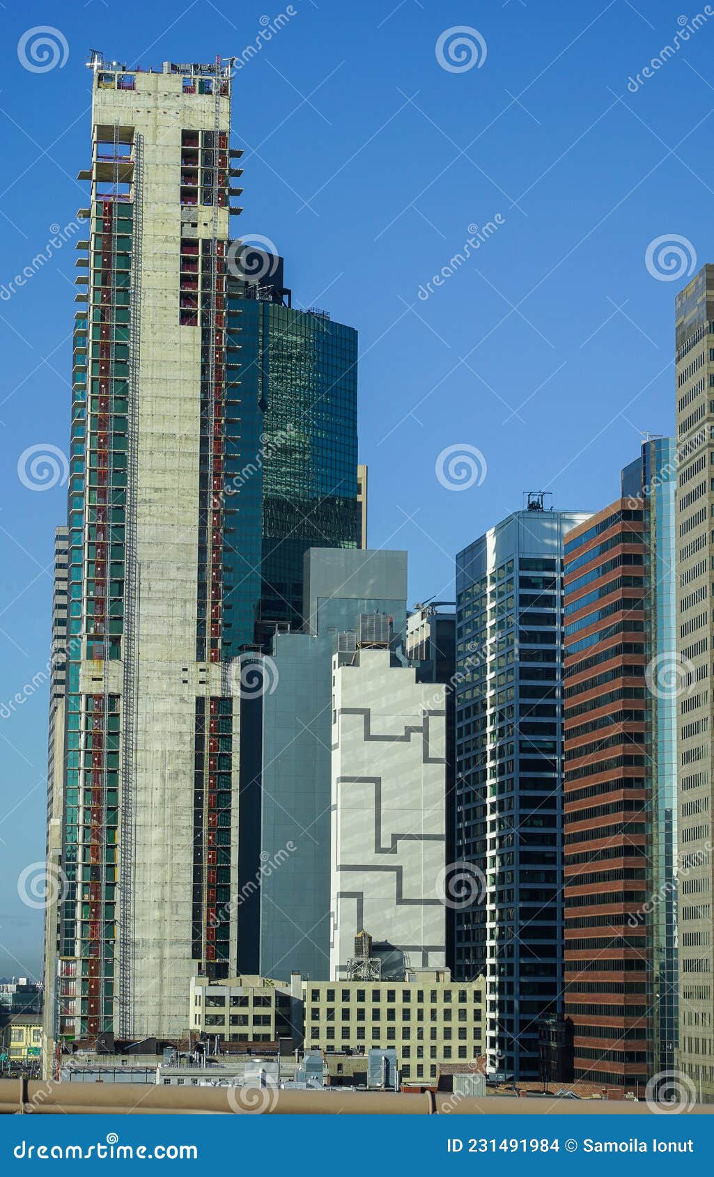 Office Building in New York, USA. Stock Photo Image of panorama