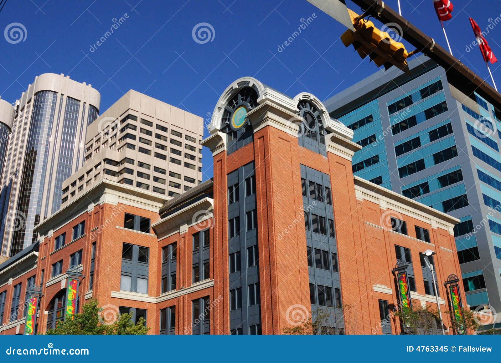 Office Buildings in Calgary Downtown Stock Image Image of windows