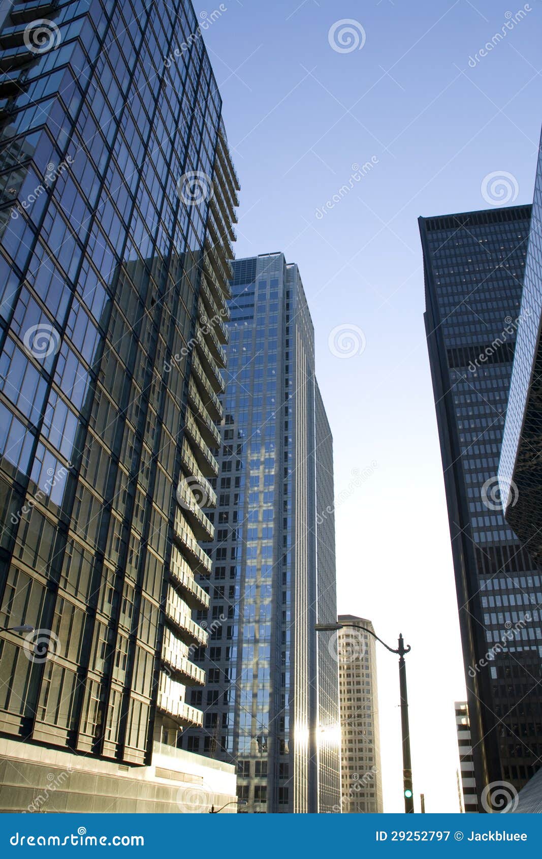 Office Business Buildings Blue Sky Stock Image Image of developments