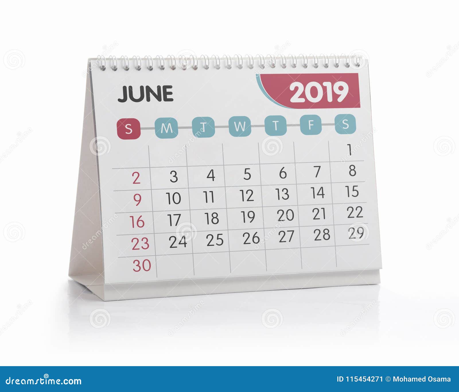 office calendar 2019 june