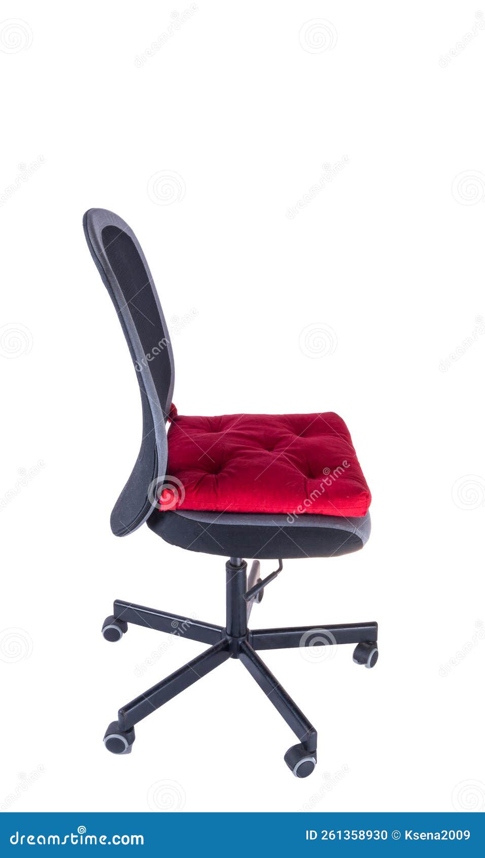 Office Chair with Cushion Isolated Stock Photo Image of cushion