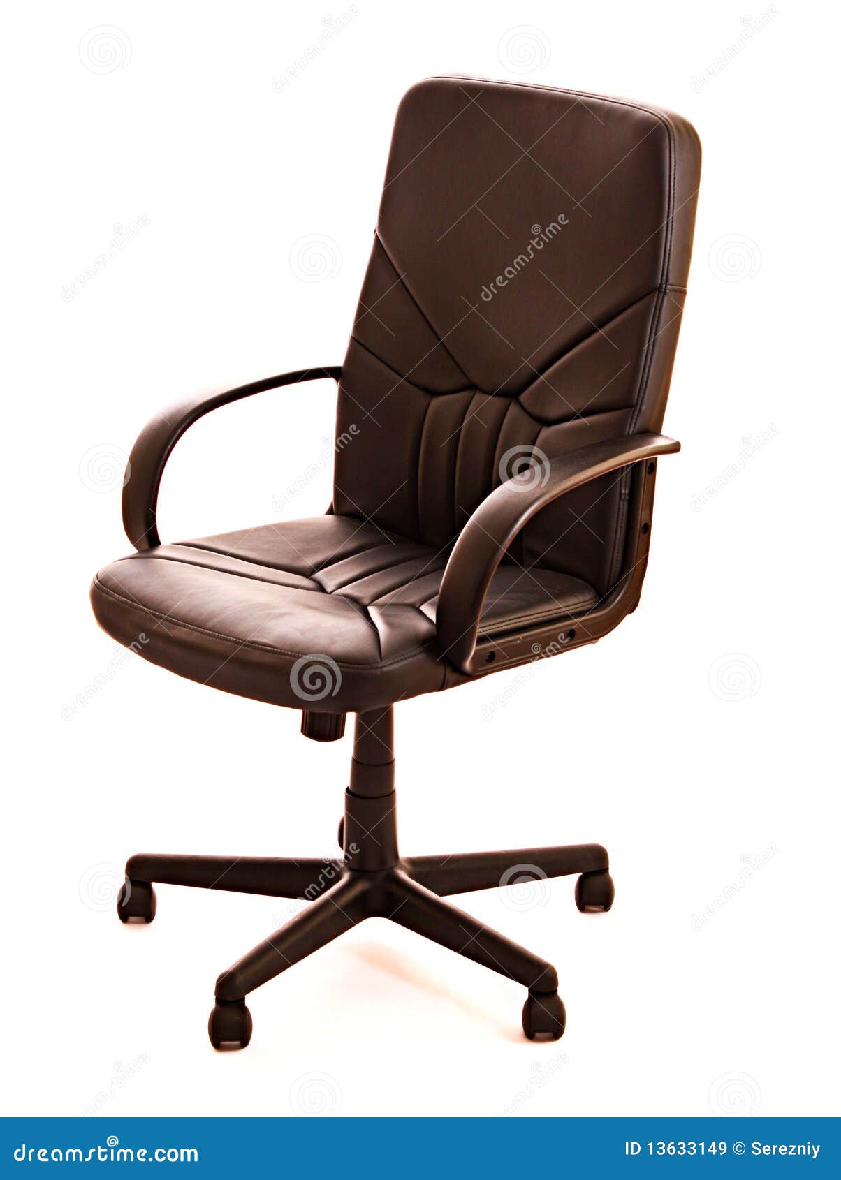 Office chair isolated stock image. Image of sitting, chair - 13633149