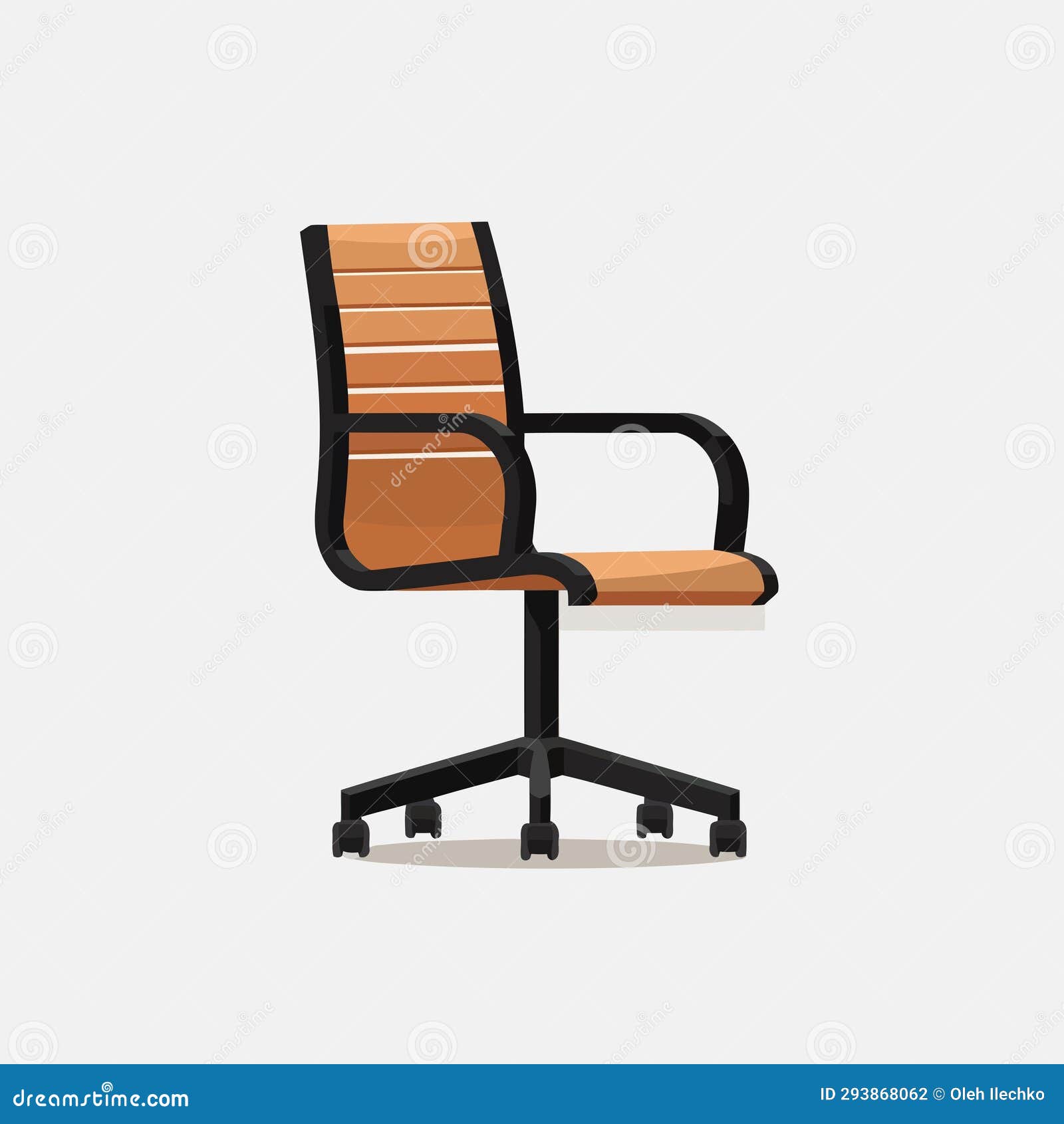 Office Chair Vector Flat Minimalistic Isolated Illustration Stock