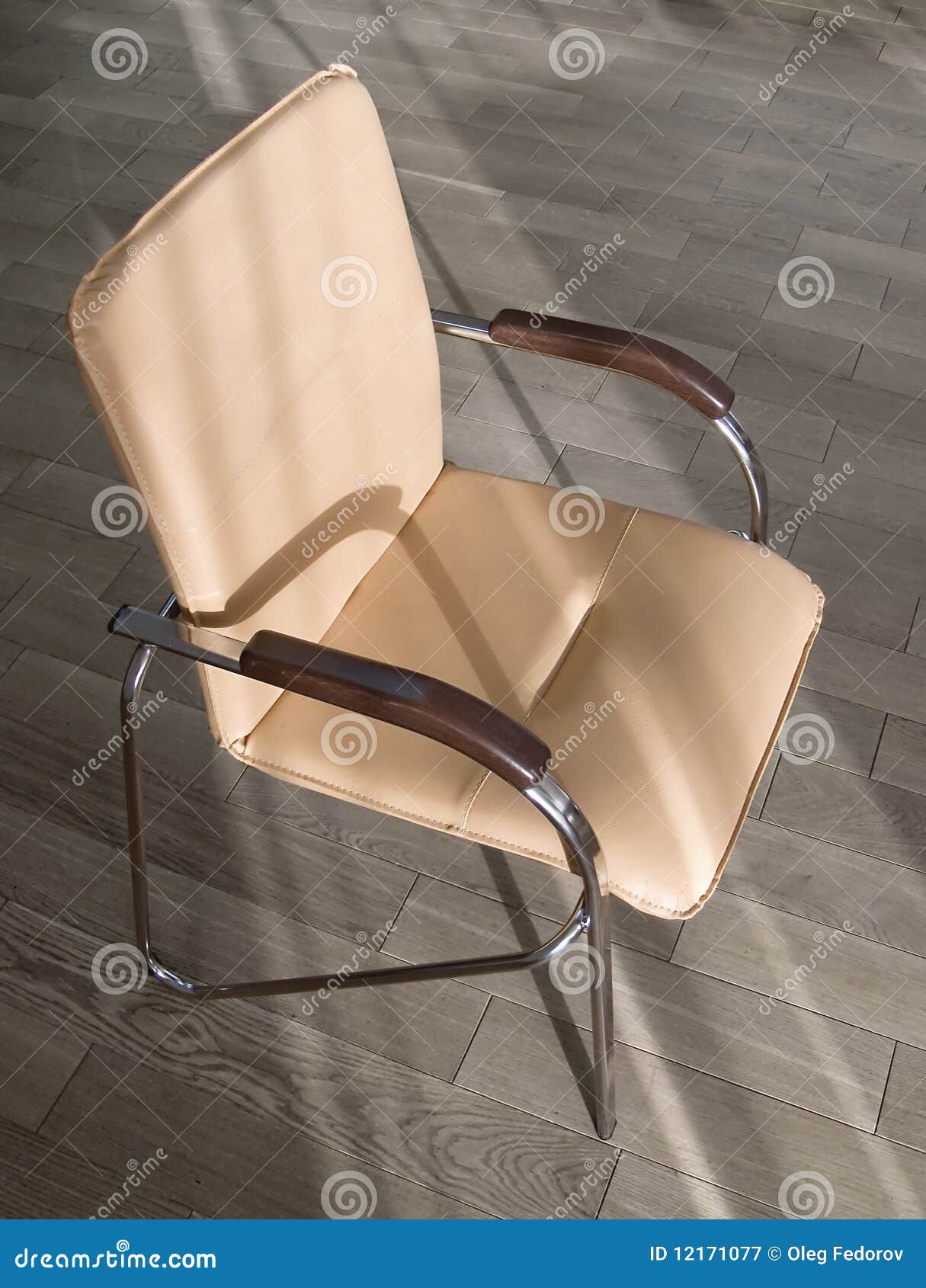Office Chair on the Wooden Floor. Stock Image Image of floors, chair