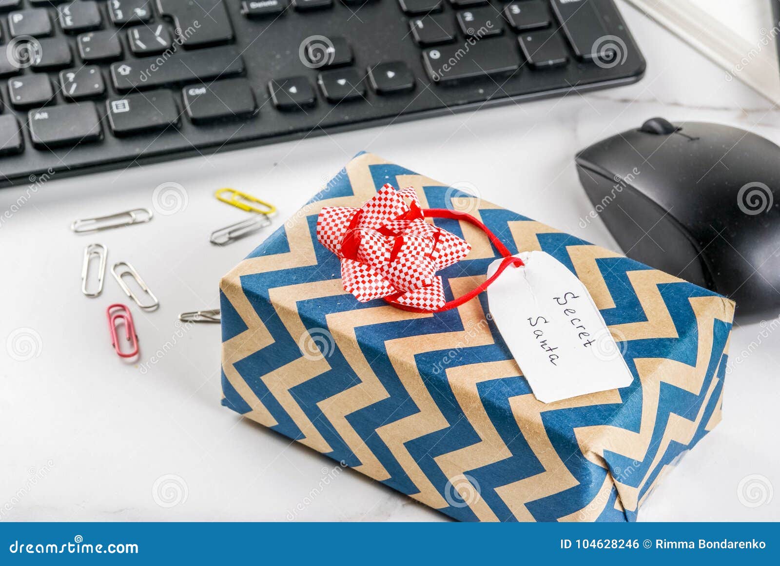 Office Christmas Concept, Secret Santa Stock Photo - Image of career,  christmas: 104628246