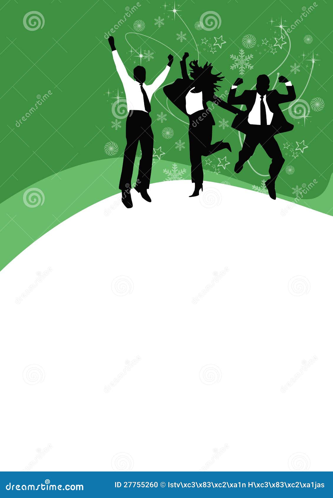 Office Christmas Party Background Stock Illustration - Illustration of