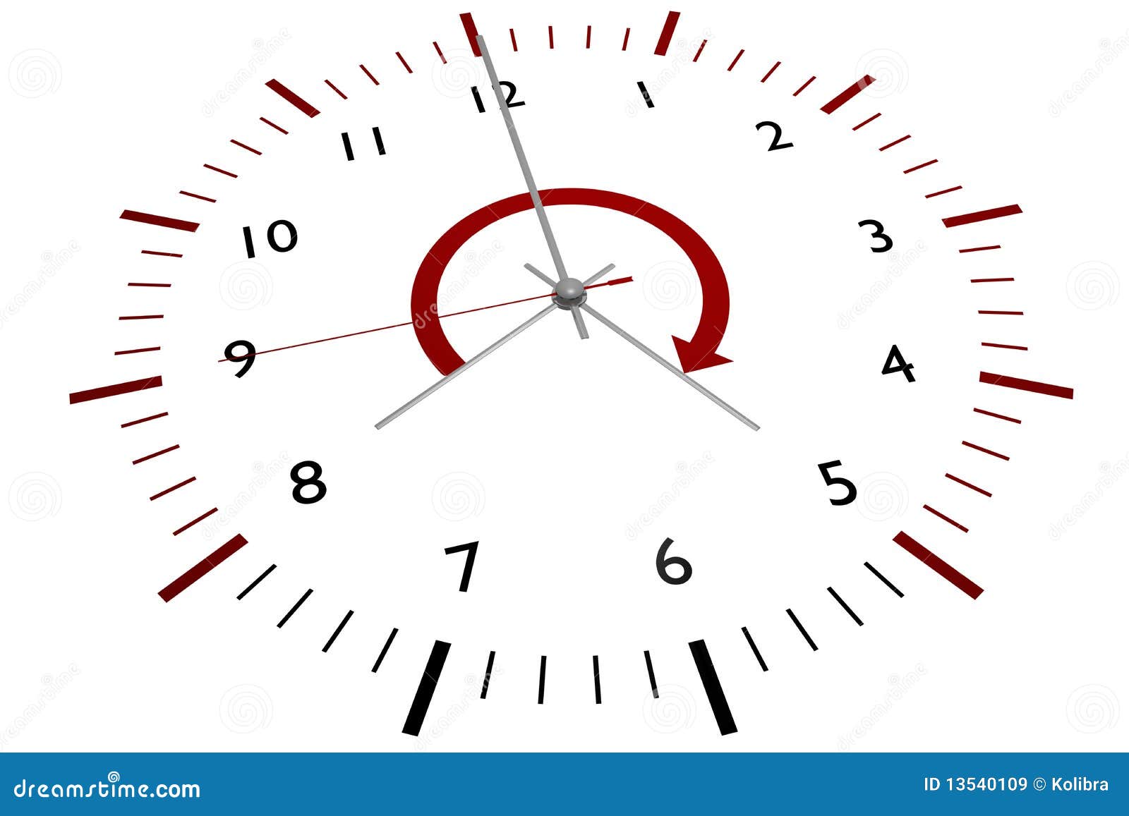 Office Clock Icon And Time Symbol RoyaltyFree Cartoon CartoonDealer