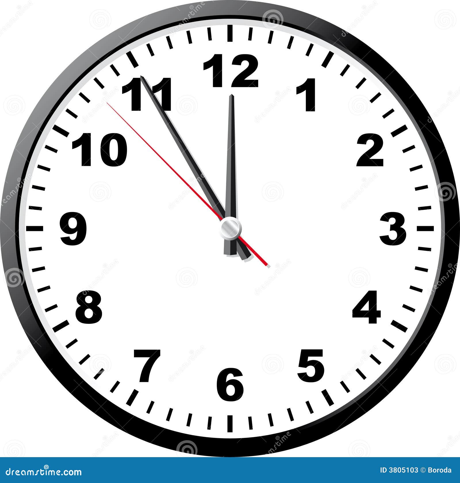 8 00 clock clipart illustration