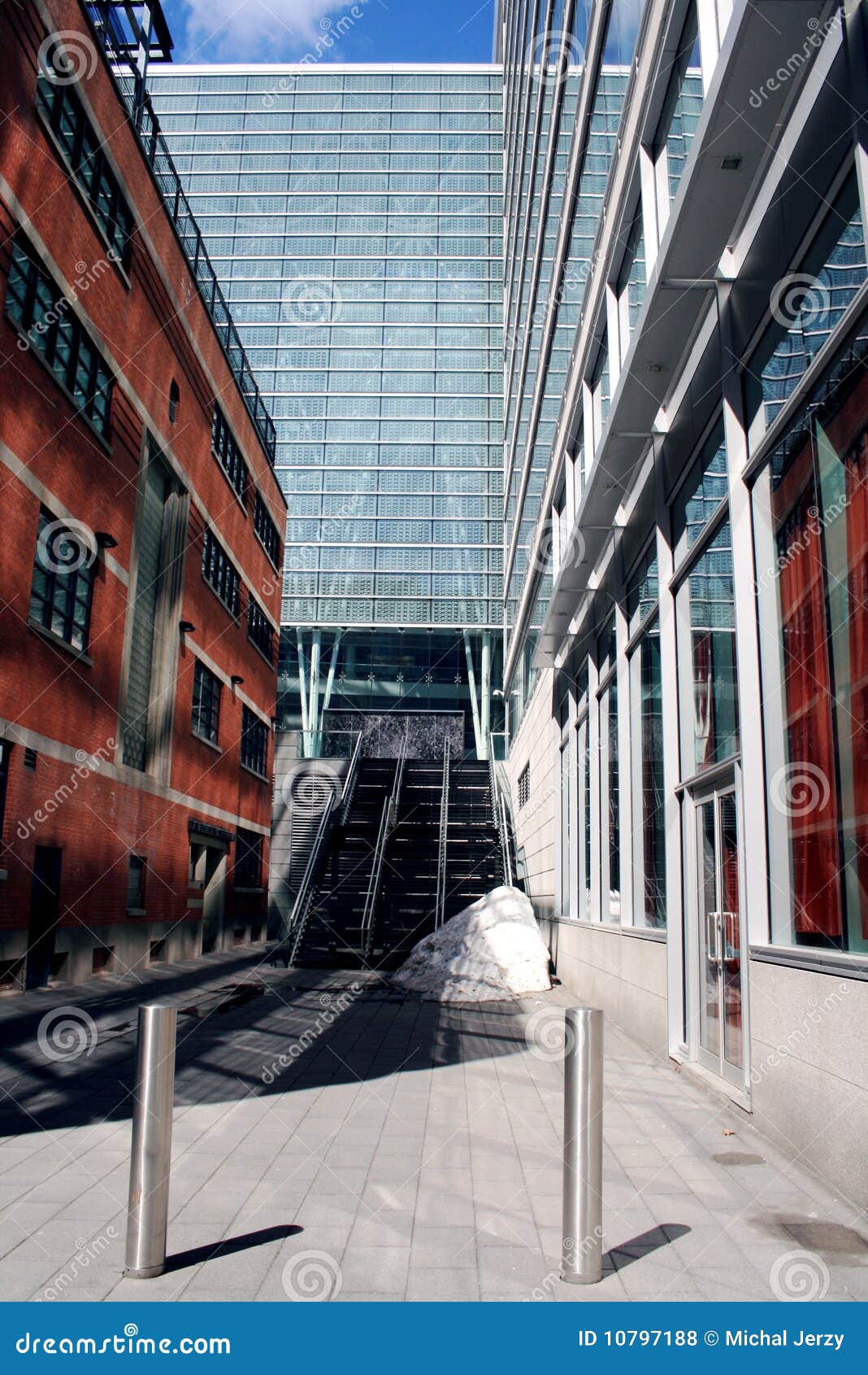 Office complex in Montreal stock photo. Image of urban 10797188