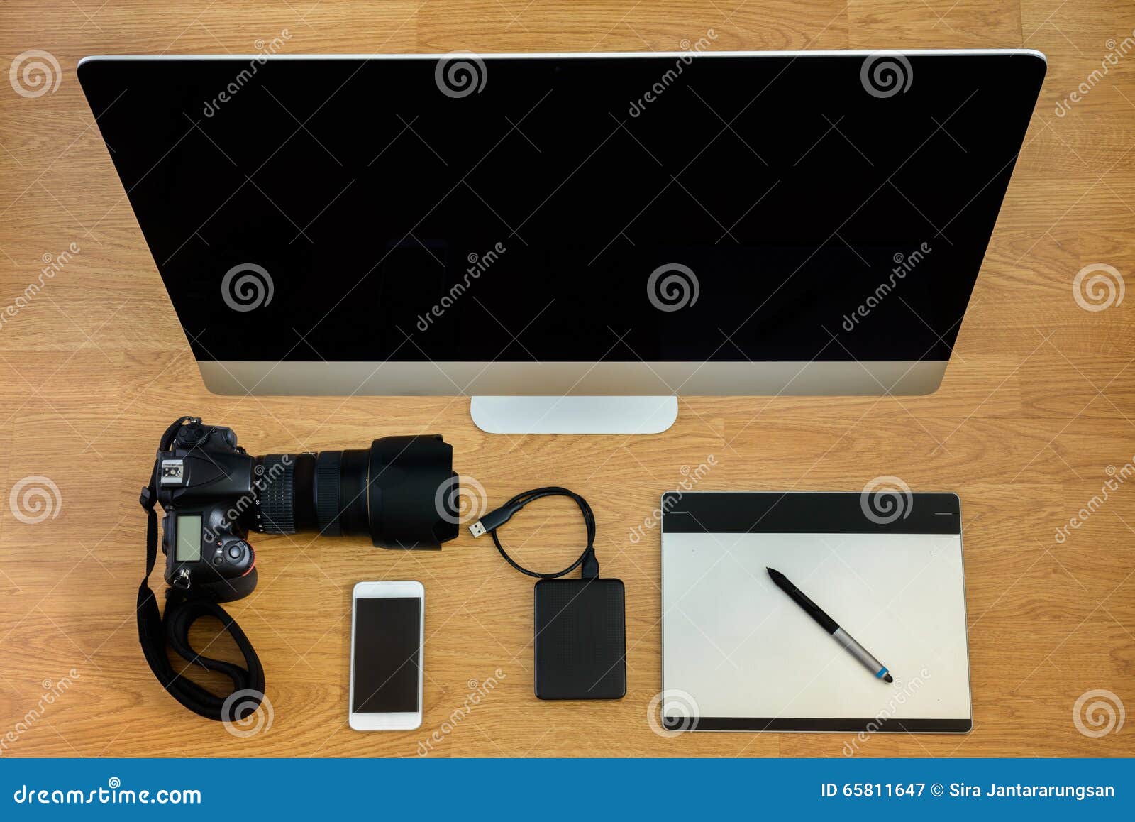 Office Equipment, Office Desk Stock Image Image of overview, table