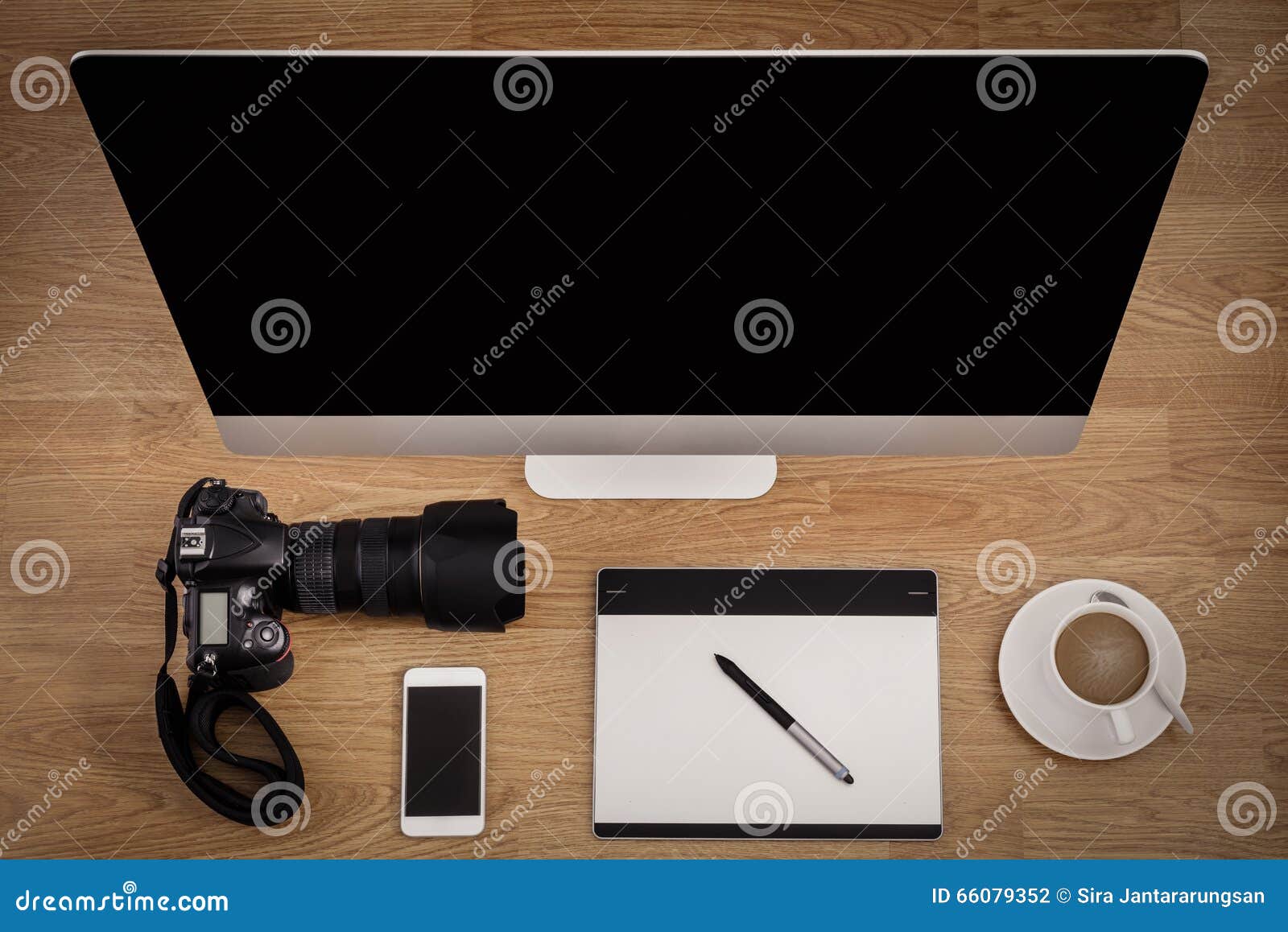 Office Equipment, Office Desk Stock Photo Image of overview
