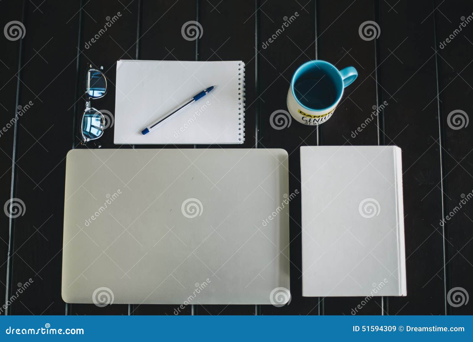 Office Equipment on a Table Stock Image Image of table, view 51594309