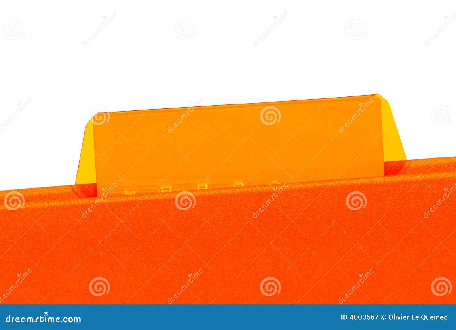 Office File Folder With Empty Blank Tab For Text Stock Image - Image of ...