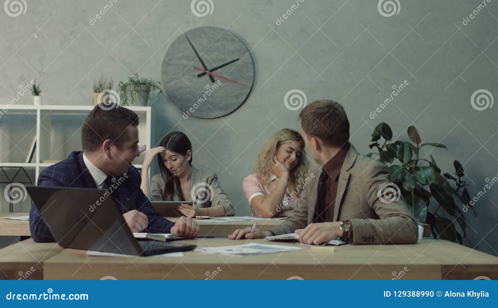 Attractive Woman Flirting Over Desk With Coworker Stock Footage Video Of Communication Lovers 