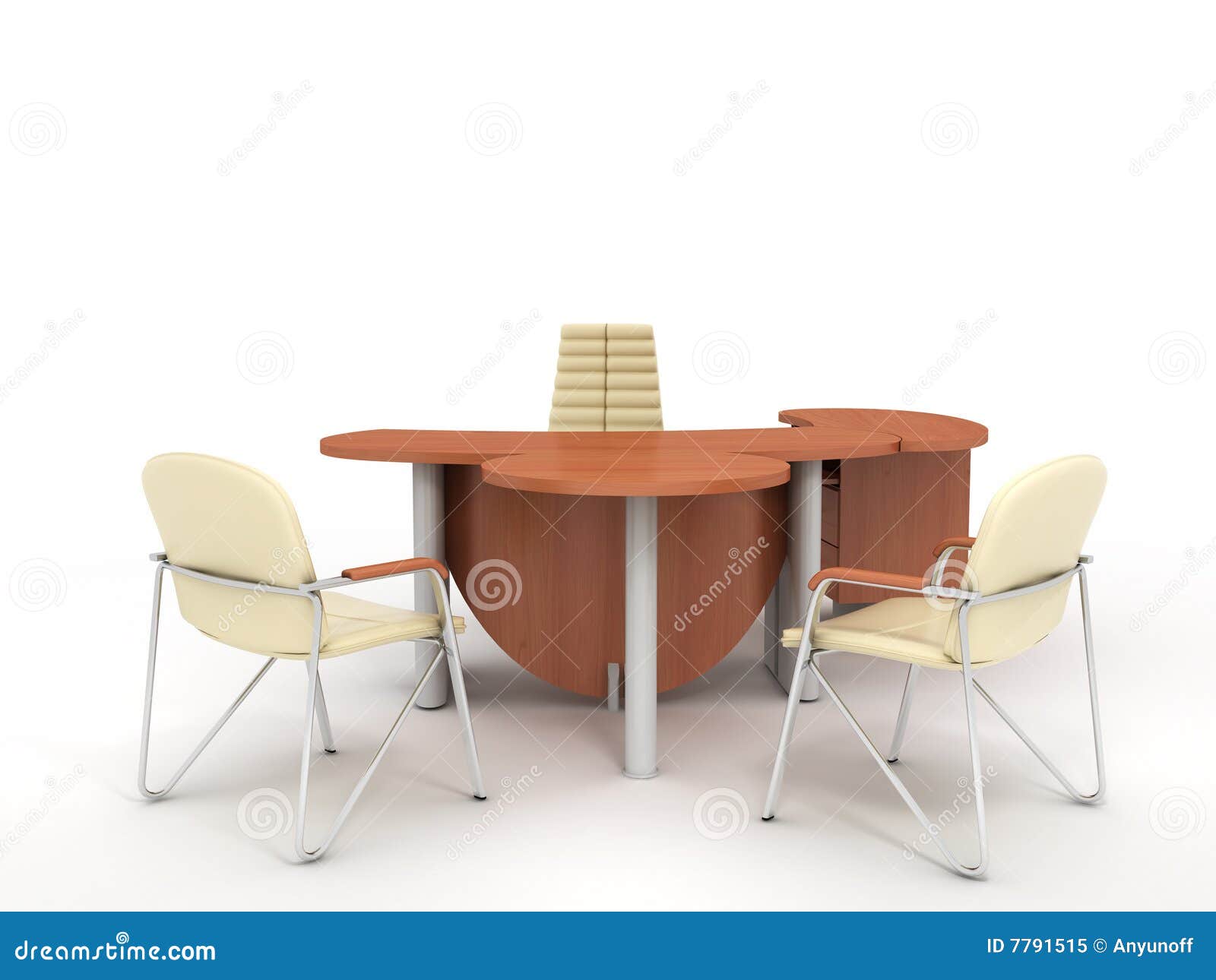 Office Furniture Stock Illustration Illustration Of Isolated