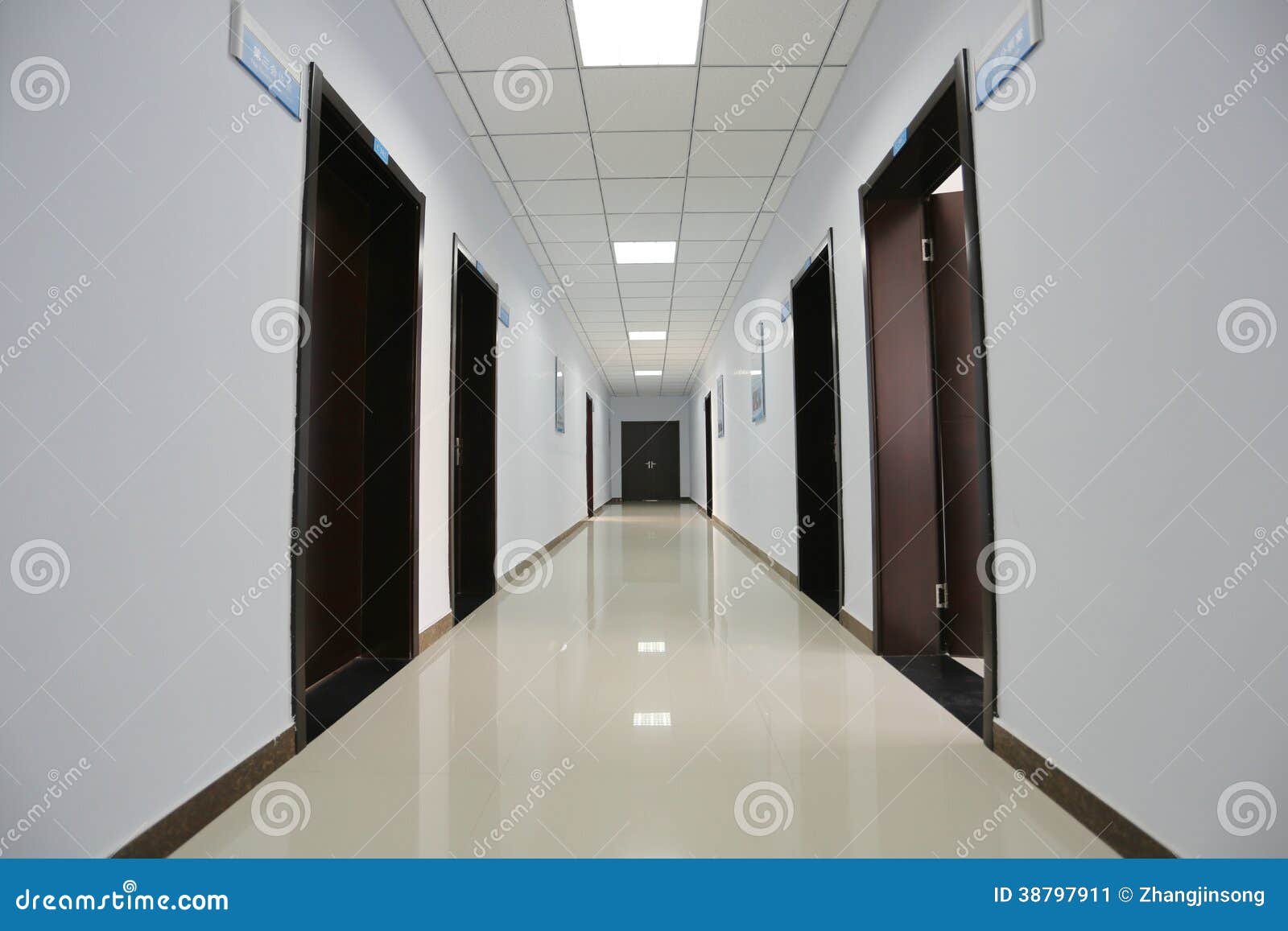 Office hallway stock image. Image of direct, architectural 38797911