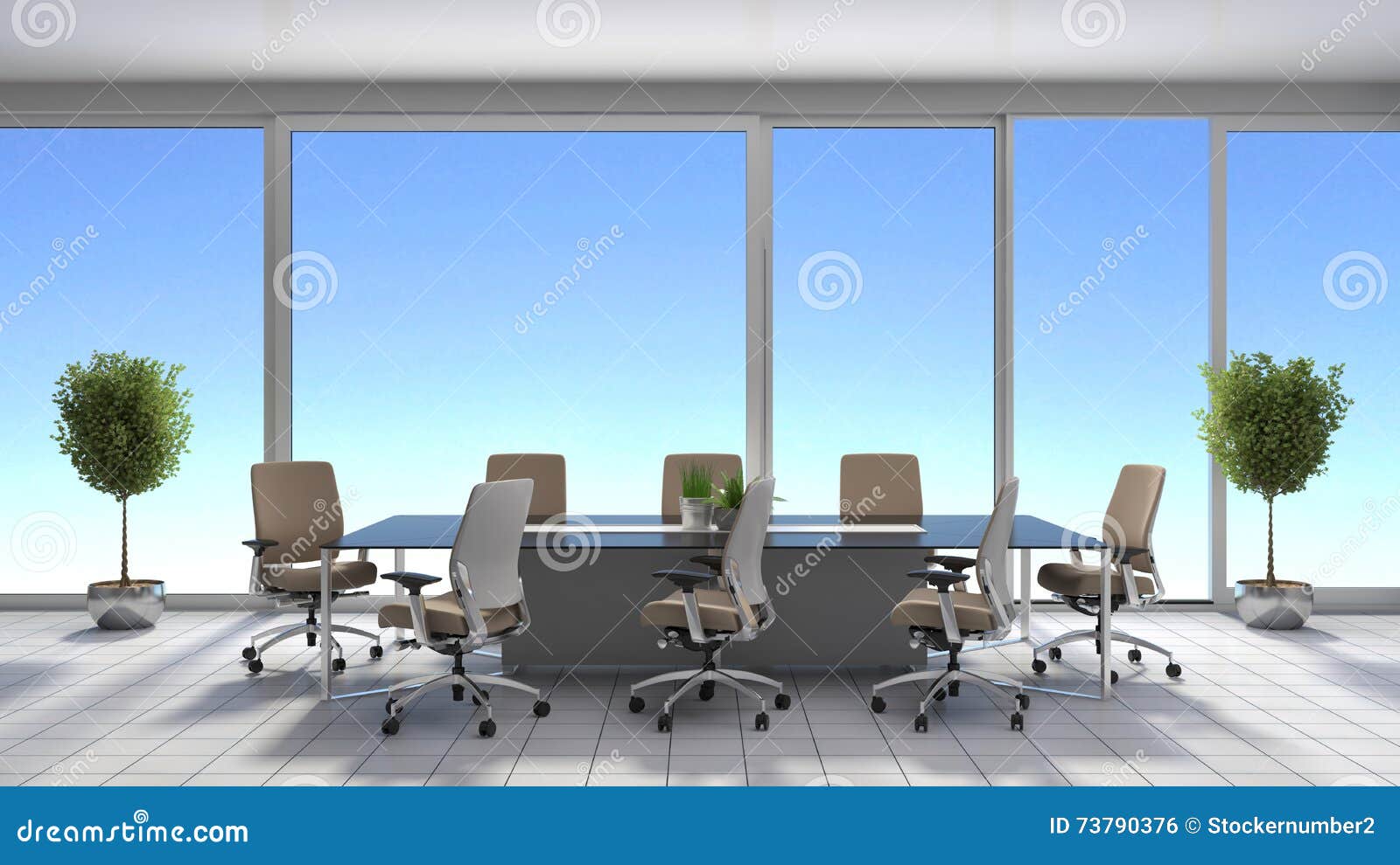office interior d illustration job 73790376