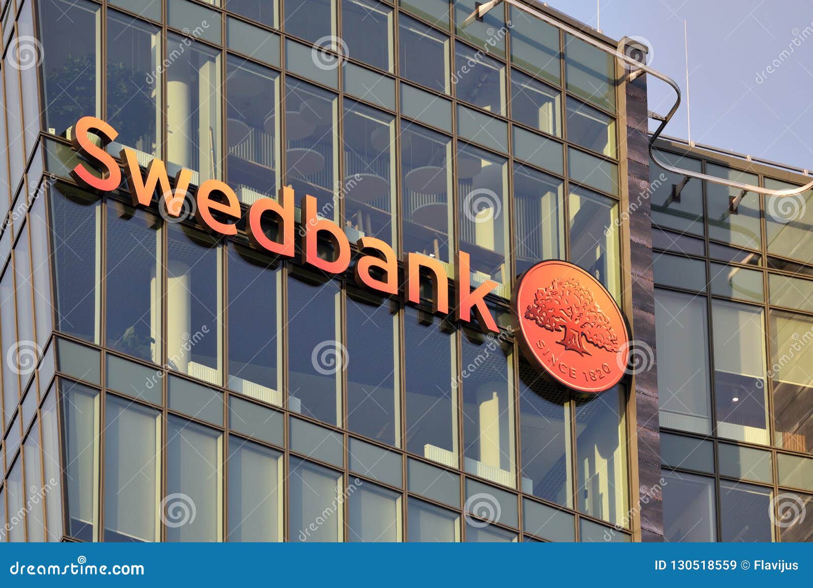 The Office And Logo Of Swedbank Editorial Stock Image Image Of Bank