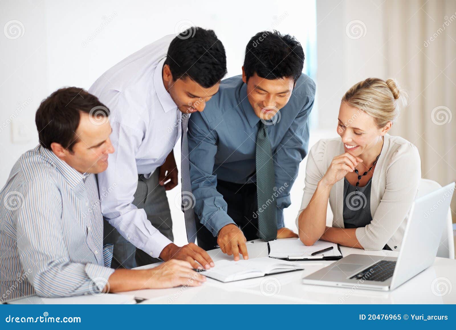 Office meeting stock image. Image of explaining, looking - 20476965